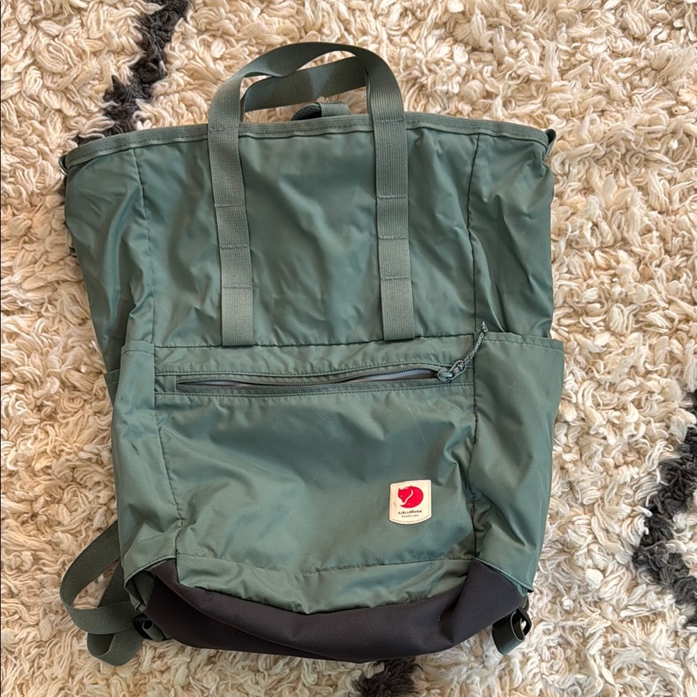 Fjallraven Green Backpack Durable Scandinavian Design